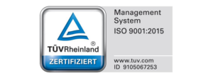 TÜV ISO 9001 Zertifikat