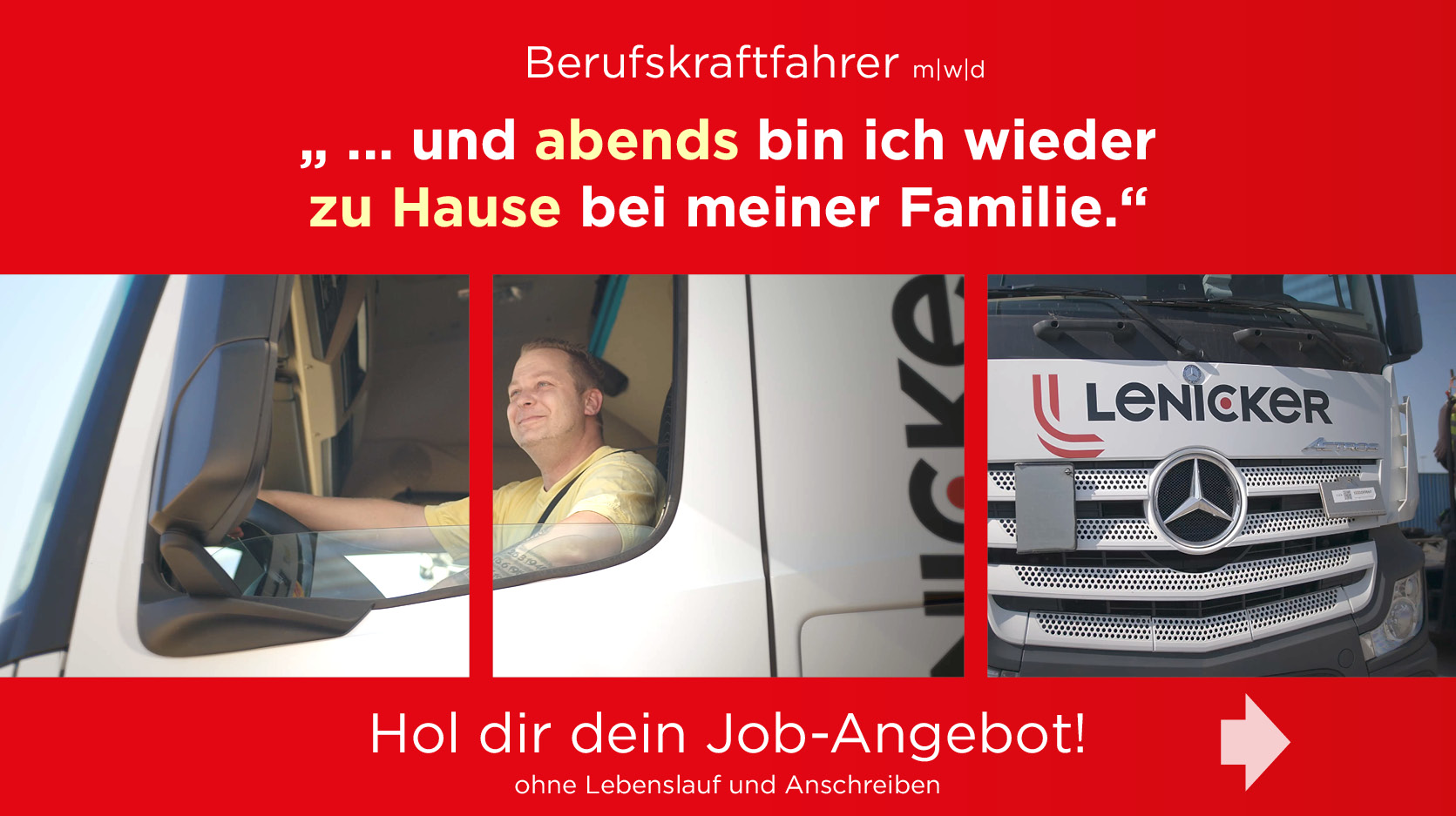 Berufskraftfahrer m/w/d – Hol dir dein Job-Angebot!